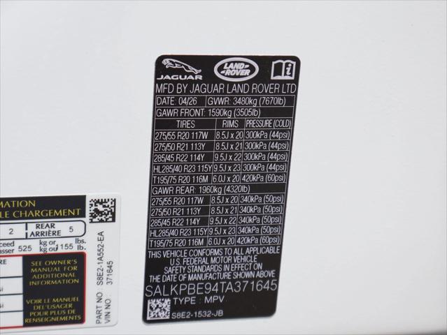 2026 Land Rover Range Rover P530 SE 7 Seat