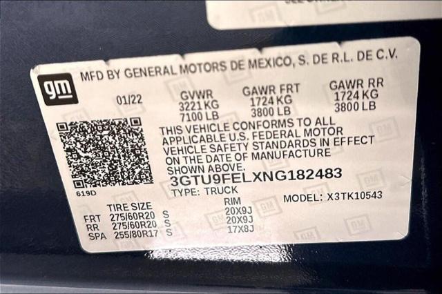 2022 GMC Sierra 1500 Limited 4WD Crew Cab Short Box Denali