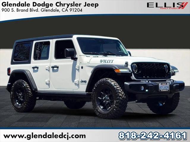 2025 Jeep Wrangler 4-Door Willys 4x4 for sale in Glendale, CA