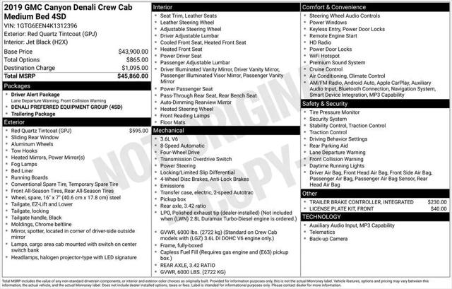 2019 GMC Canyon Denali for sale in Cincinnati, OH