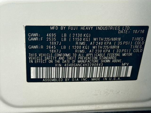 2017 Subaru Outback 2.5i Limited