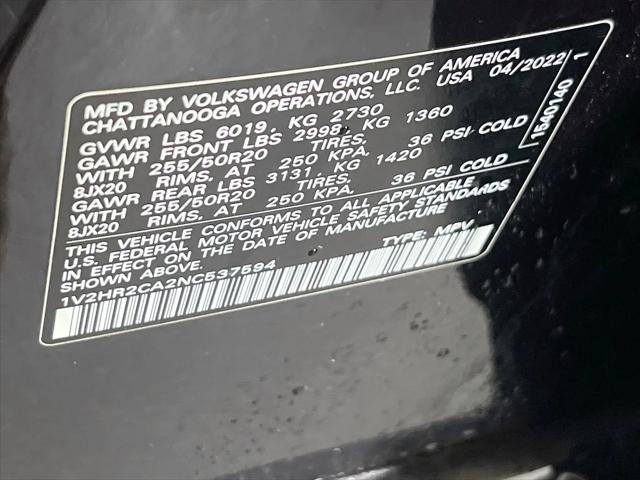 2022 Volkswagen Atlas 3.6L V6 SE w/Technology
