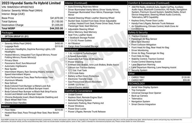 2023 Hyundai Santa Fe Hybrid Limited