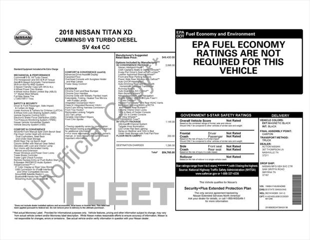 2018 Nissan Titan XD SV Diesel