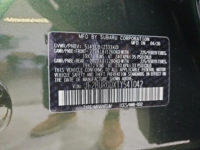 2026 Subaru Outback Limited XT