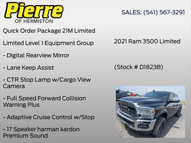 2021 Ram 3500 Limited Mega Cab 4x4 6'4" Box