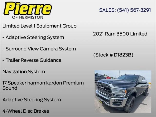 2021 Ram 3500 Limited Mega Cab 4x4 6'4" Box