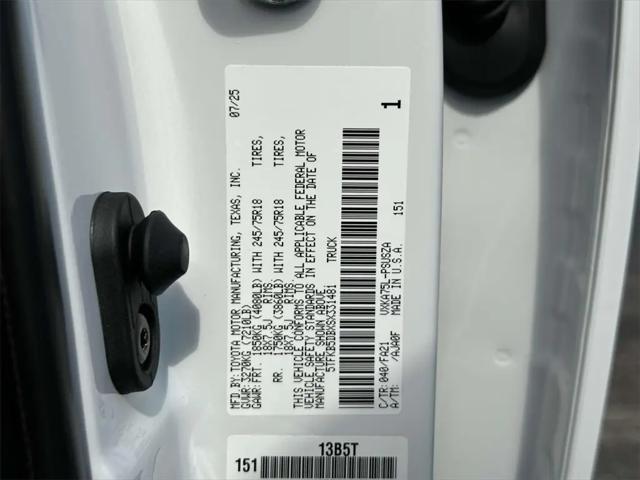 2025 Toyota Tundra SR