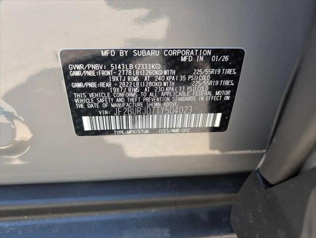 2026 Subaru Outback Touring XT