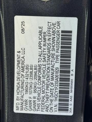 2025 Honda Accord Sedan LX