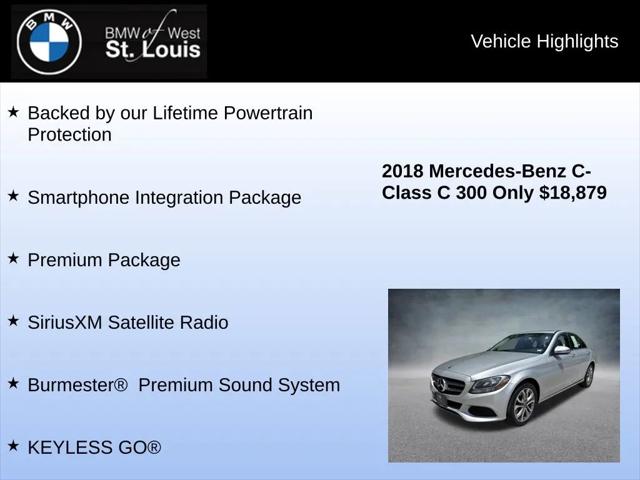 2018 Mercedes-Benz C-CLASS C 300 4MATIC