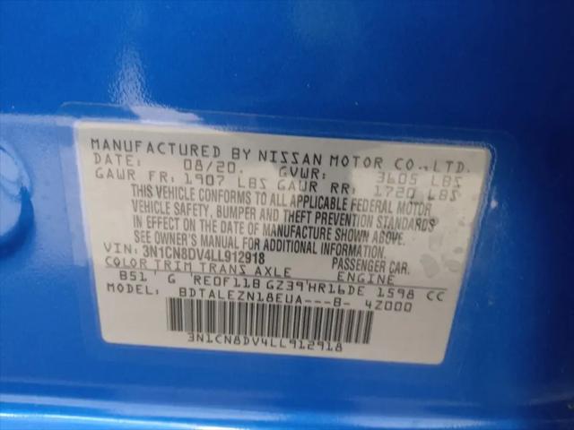 2020 Nissan Versa S Xtronic CVT