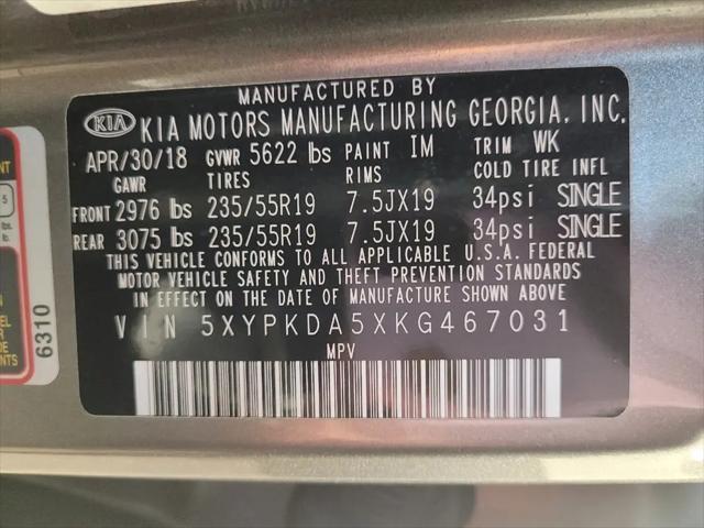 2019 Kia Sorento 3.3L SX