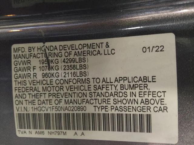 2022 Honda Accord EX-L