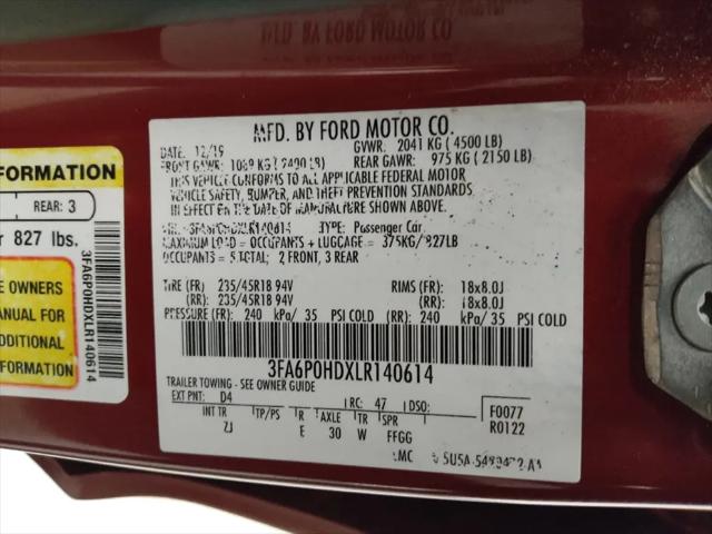 2020 Ford Fusion SE