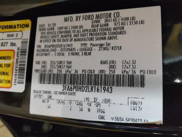 2020 Ford Fusion SE