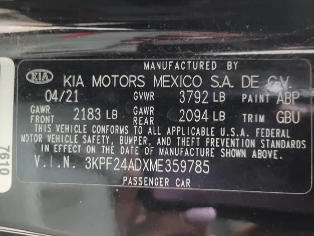2021 Kia Forte LXS