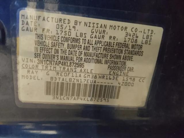 2019 Nissan Versa 1.6 SV