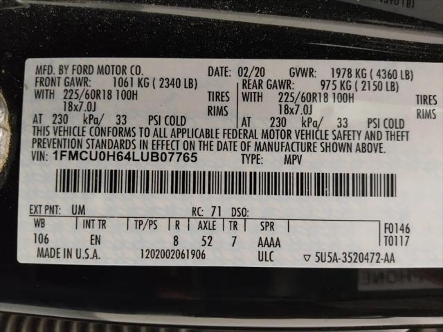 2020 Ford Escape SEL