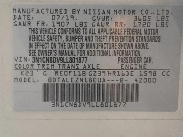 2020 Nissan Versa S Xtronic CVT