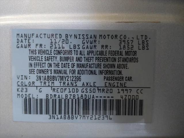 2021 Nissan Sentra S Xtronic CVT