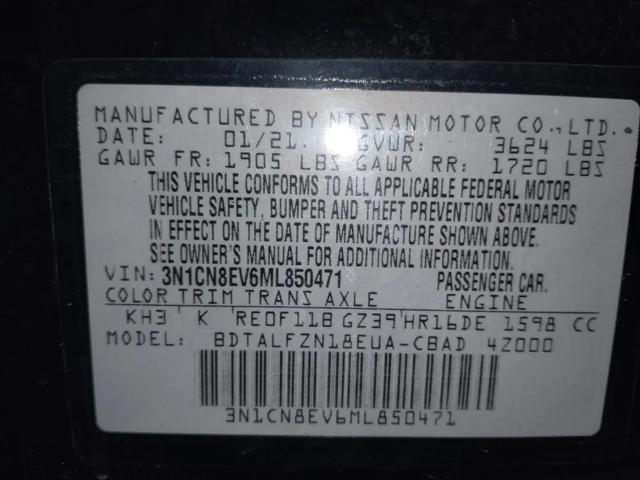 2021 Nissan Versa SV Xtronic CVT