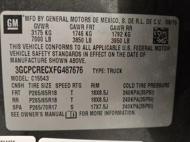2015 Chevrolet Silverado 1500 2LT