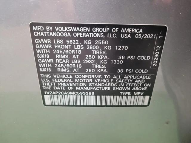 2021 Volkswagen Atlas 2.0T S