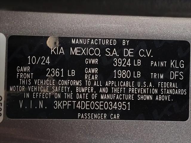 2025 Kia K4 LXS