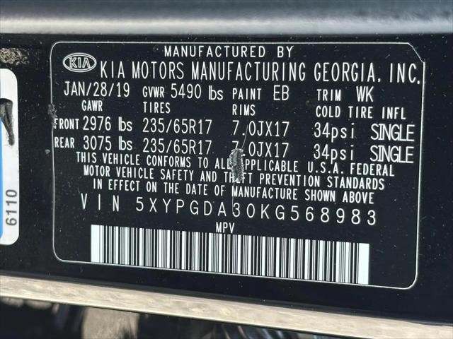 2019 Kia Sorento 2.4L LX