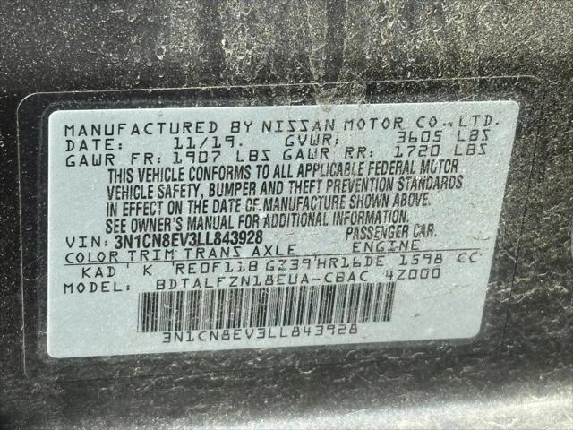2020 Nissan Versa SV Xtronic CVT