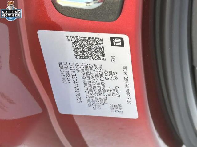 2022 Chevrolet Corvette Stingray RWD Coupe 2LT