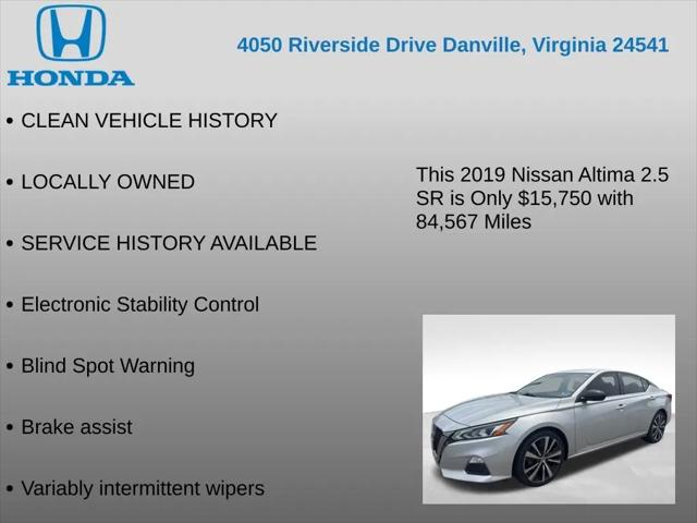 2019 Nissan Altima 2.5 SR