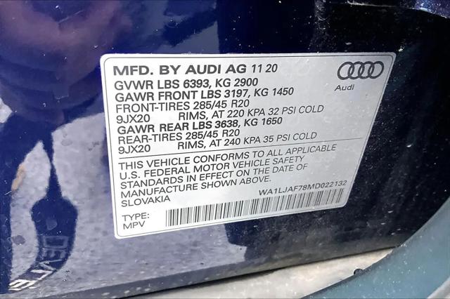 2021 Audi Q7 Premium Plus 45 TFSI quattro Tiptronic