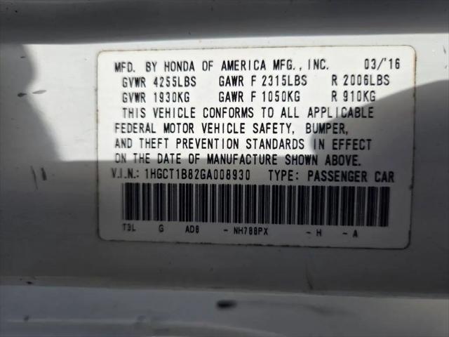 2016 Honda Accord EX-L