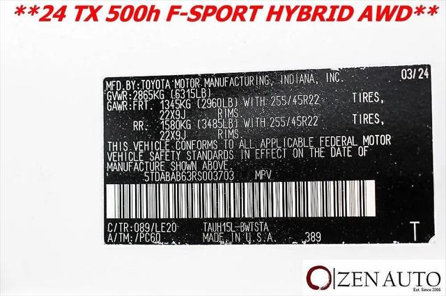 2024 Lexus TX 500h F SPORT Luxury