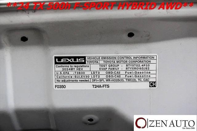 2024 Lexus TX 500h F SPORT Luxury