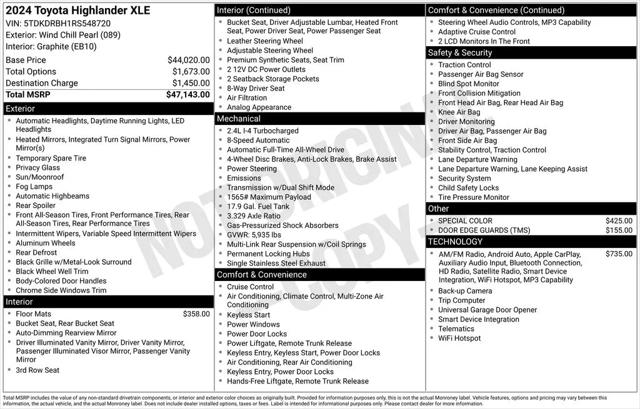 2024 Toyota Highlander XLE