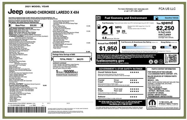 2021 Jeep Grand Cherokee Laredo X 4x4