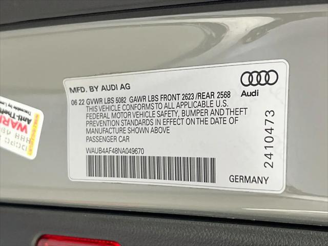 2022 Audi S4 Premium Plus TFSI quattro Tiptronic