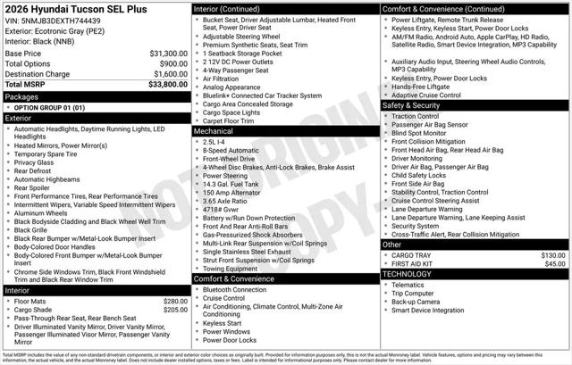 2026 Hyundai Tucson SEL Plus