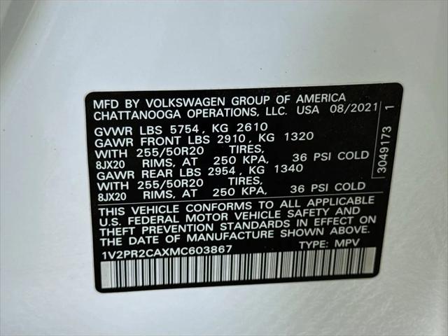 2021 Volkswagen Atlas 3.6L V6 SE w/Technology R-Line