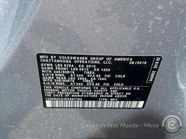 2019 Volkswagen Atlas 3.6L V6 SE