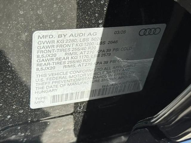 2026 Audi Q3 TFSI quattro S tronic