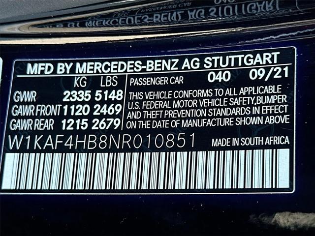 2022 Mercedes-Benz C-CLASS C 300 4MATIC Sedan