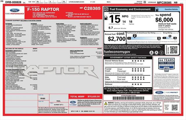 2021 Ford F-150 Raptor