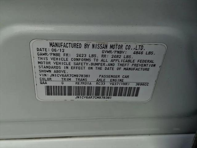 2012 INFINITI G37 G37x