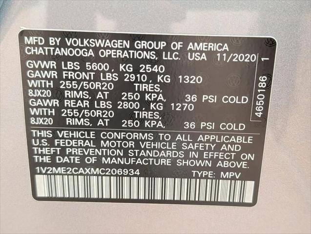 2021 Volkswagen Atlas Cross Sport 3.6L V6 SE w/Technology R-Line
