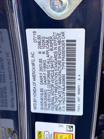 2018 Honda Accord Hybrid EX