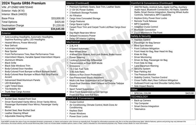 2024 Toyota GR86 Premium